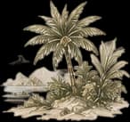 Винтажный разделитель tropical_palms